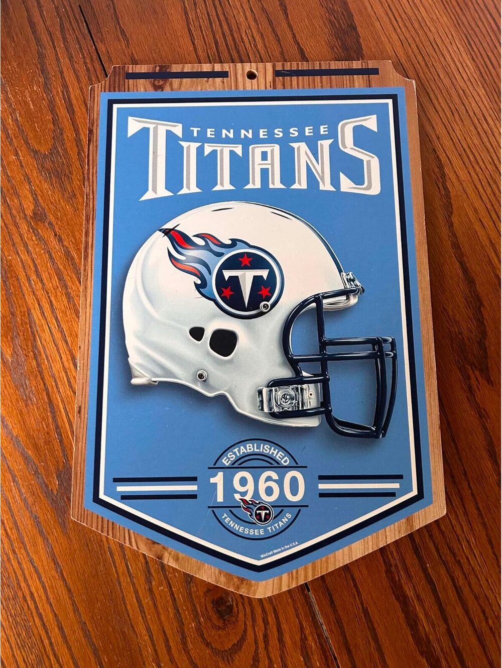 Tennessee Titans wall plaque, helmet, hanging gift collectible memorabilia fan
